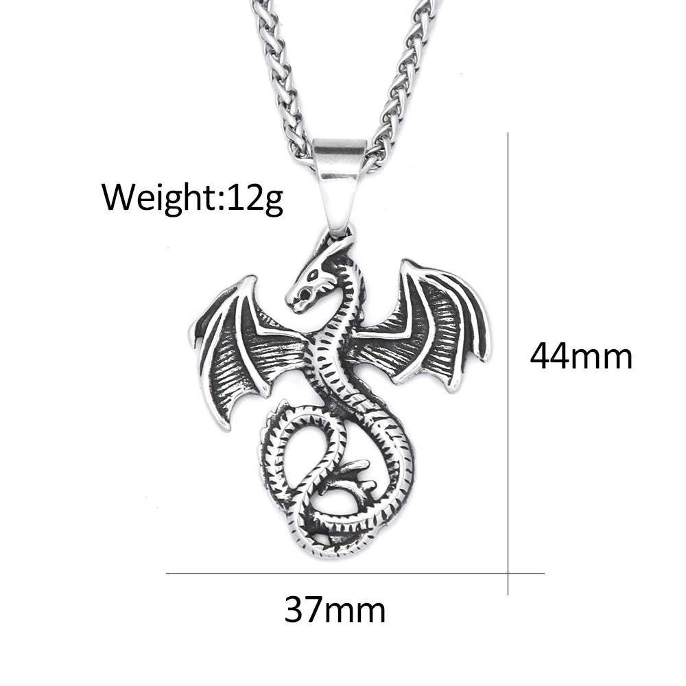 PENDRA Dragonflight Vintage Flying Dragon Pendant