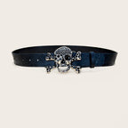 PENDRA Celesessa Leather Skull Gothic Belt