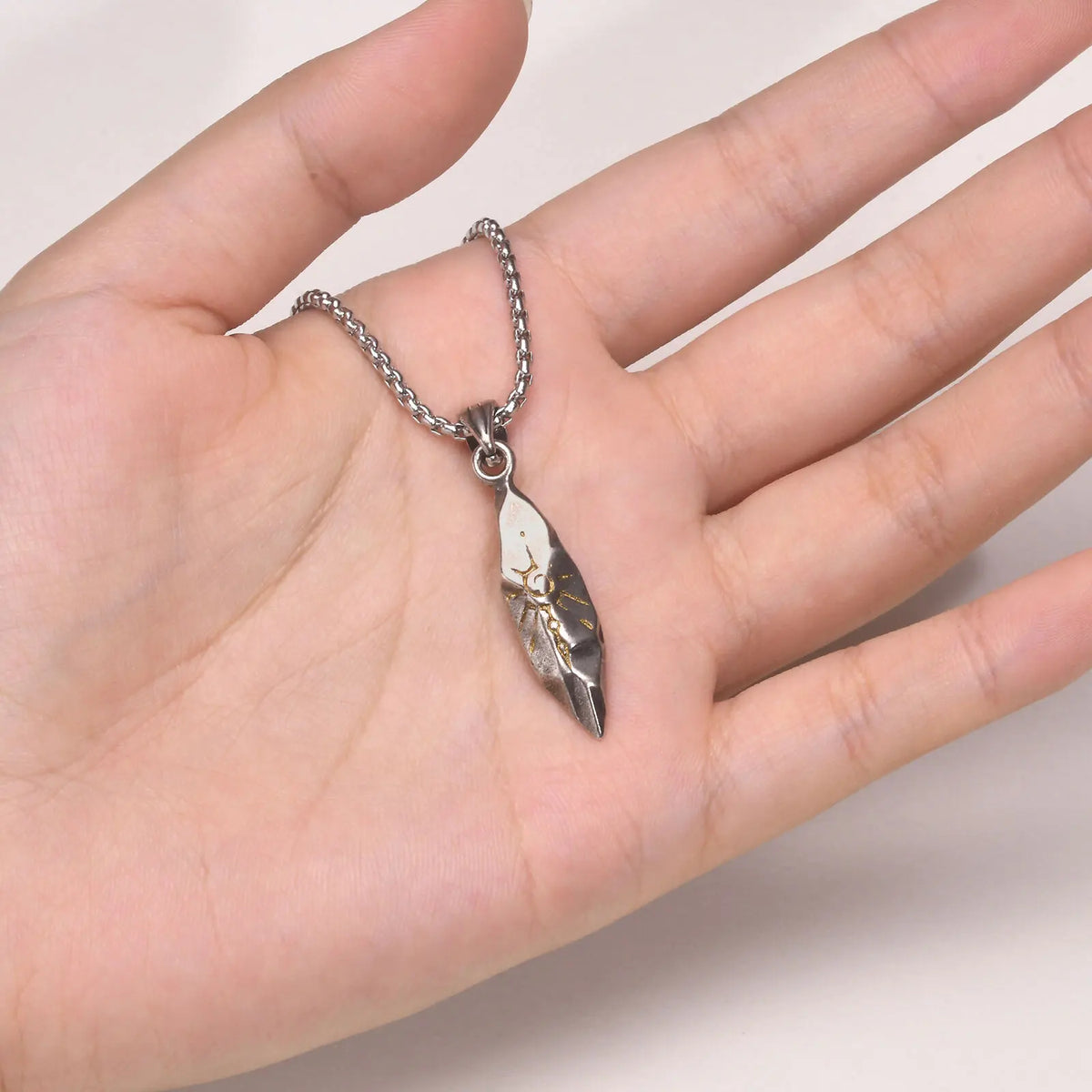 Punk Wishing Stone Necklaces for Men Boys,Trendy Sun Pattern Lion Head Pendant Necklaces,Birthday Anniversary Gift