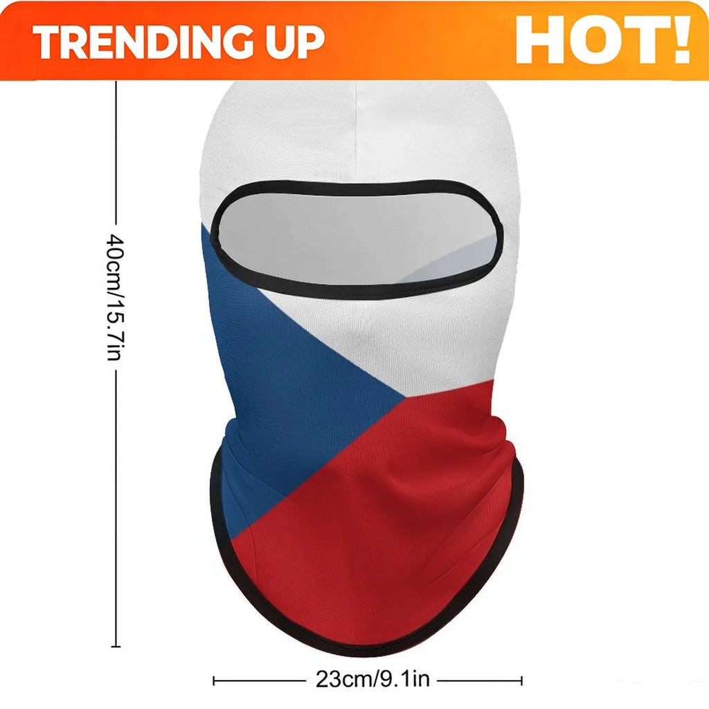 PENDRA Czech Republic Flag Face Mask