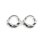 Gothic Punk Barbed Wire Spike Hoop Earrings Stainless Steel Huggie Hoops Street Ear Jewelry Emo Alt Teens Men Piercing Decor