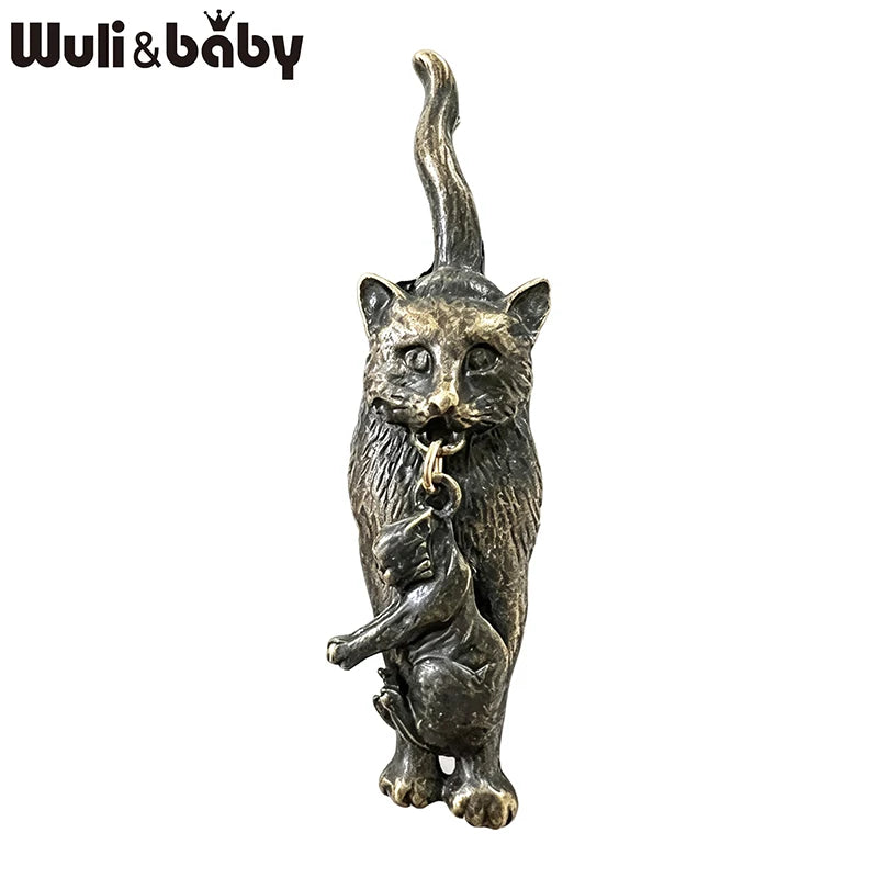 PENDRA Motherpaw 2-Color Alloy Mother Cat Brooch