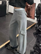 PENDRA Buttonflare High Waist Slim Flare Pants