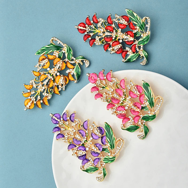 PENDRA Florabelle Vintage Big Flower Brooch