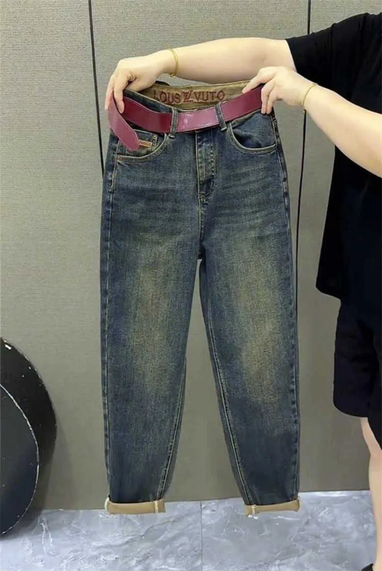 PENDRA Stretch Harem Ankle Jeans