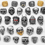 PENDRA Punk Gothic Skull Ring