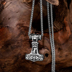 PENDRA Rune Vintage Leather Necklace
