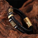 PENDRA Rune Classic Leather Bracelet