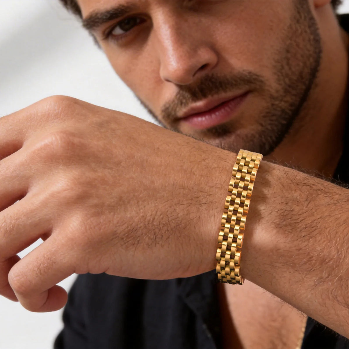 PENDRA Gold Link 10Mm Bracelet