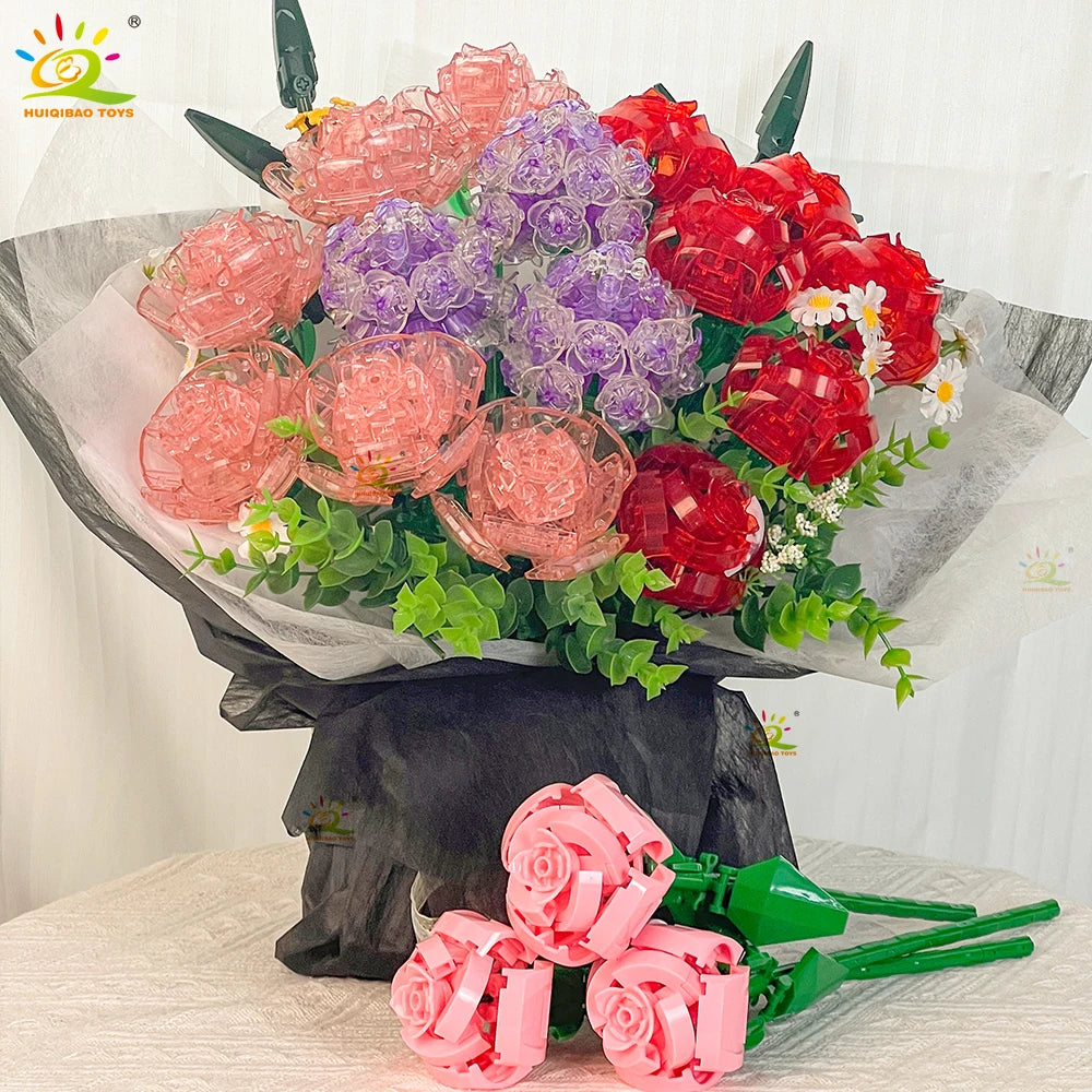 PENDRA Rose Eternal Floral Building Set