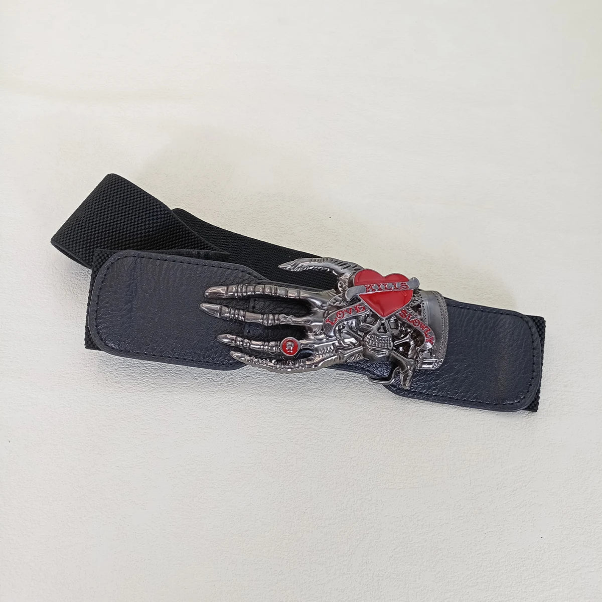Unisex Corset Belt Skull Hand Female Gothic Punk Y2k Designer Belts For Women Plus Size Girdle Wide Waistband Male Dark series