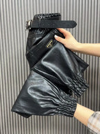 PENDRA PU Leather Warm Pants
