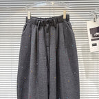 PENDRA Woolen Floor Length Wide Leg Pants