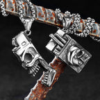 PENDRA Skull Lighter Cigarette Steel Necklace