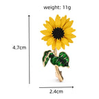 PENDRA Solara Cute Sunflower Brooch