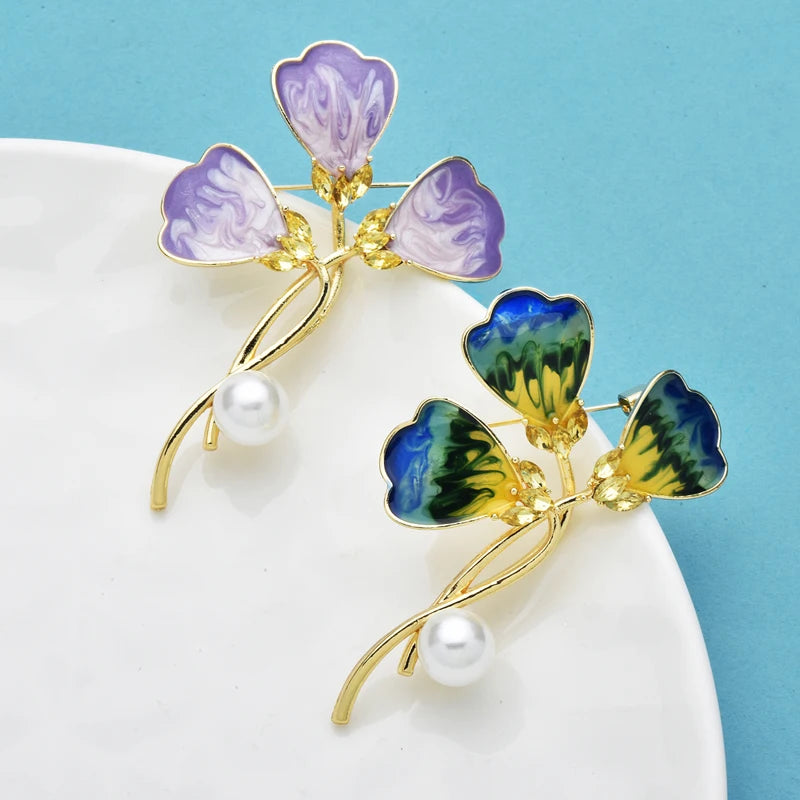 PENDRA Florielle43 Floral Brooch
