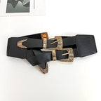 PENDRA Rheaarae Black Luxury Wide Corset Belt