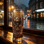 Fenrir Wolf Viking Myth Glass Mug, Norse Symbol Whiskey Cocktail Cup, Barware for Party Beer Water Decor
