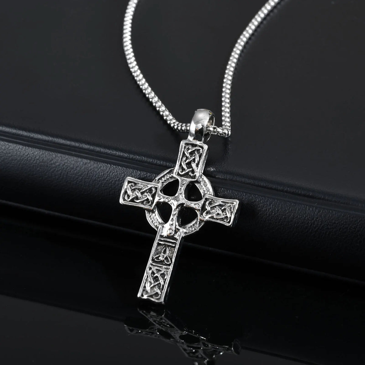 PENDRA Cross Knot Pendant Necklace