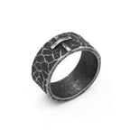 PENDRA Crosssteel 316L Stainless Steel Cross Ring