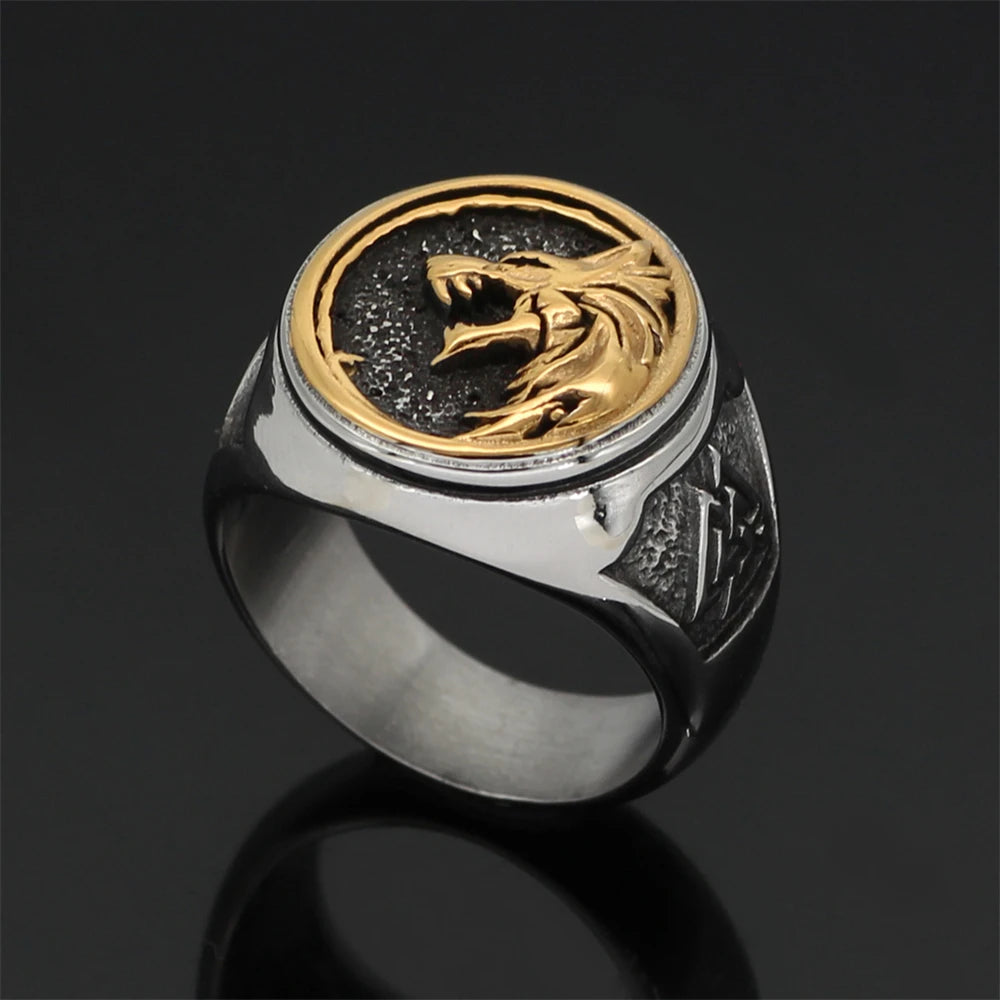PENDRA Wolf Gold Ring