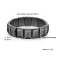 16MM Chunky Hematite Bracelet for Men,Natural Protective Energy Stone Beaded Bracelet,Healling Jewelry Gift