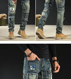 PENDRA Embroidered Fit Elastic Pants