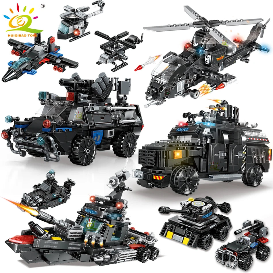 PENDRA 4in1 Swat Police Building Set
