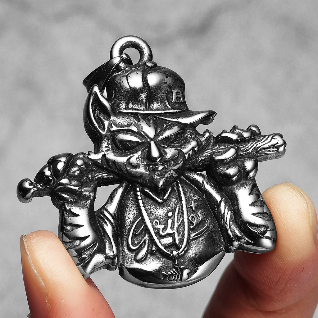 PENDRA Baseball Cat Streetwear Steel Necklace