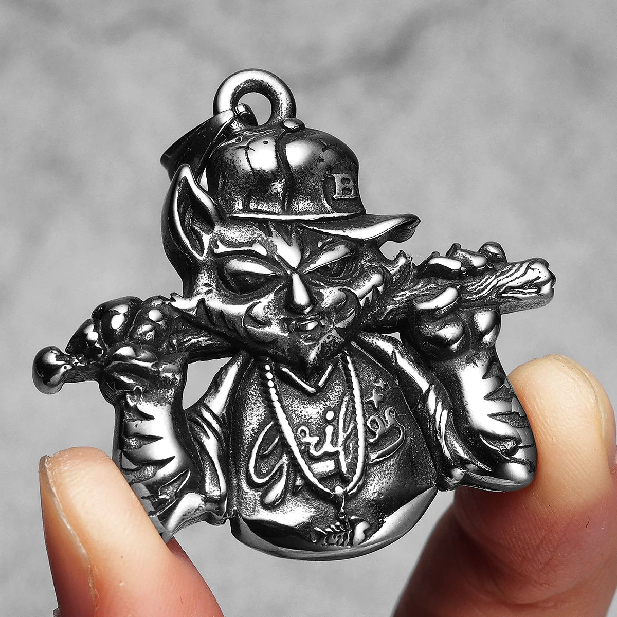 PENDRA Baseball Cat Streetwear Steel Necklace