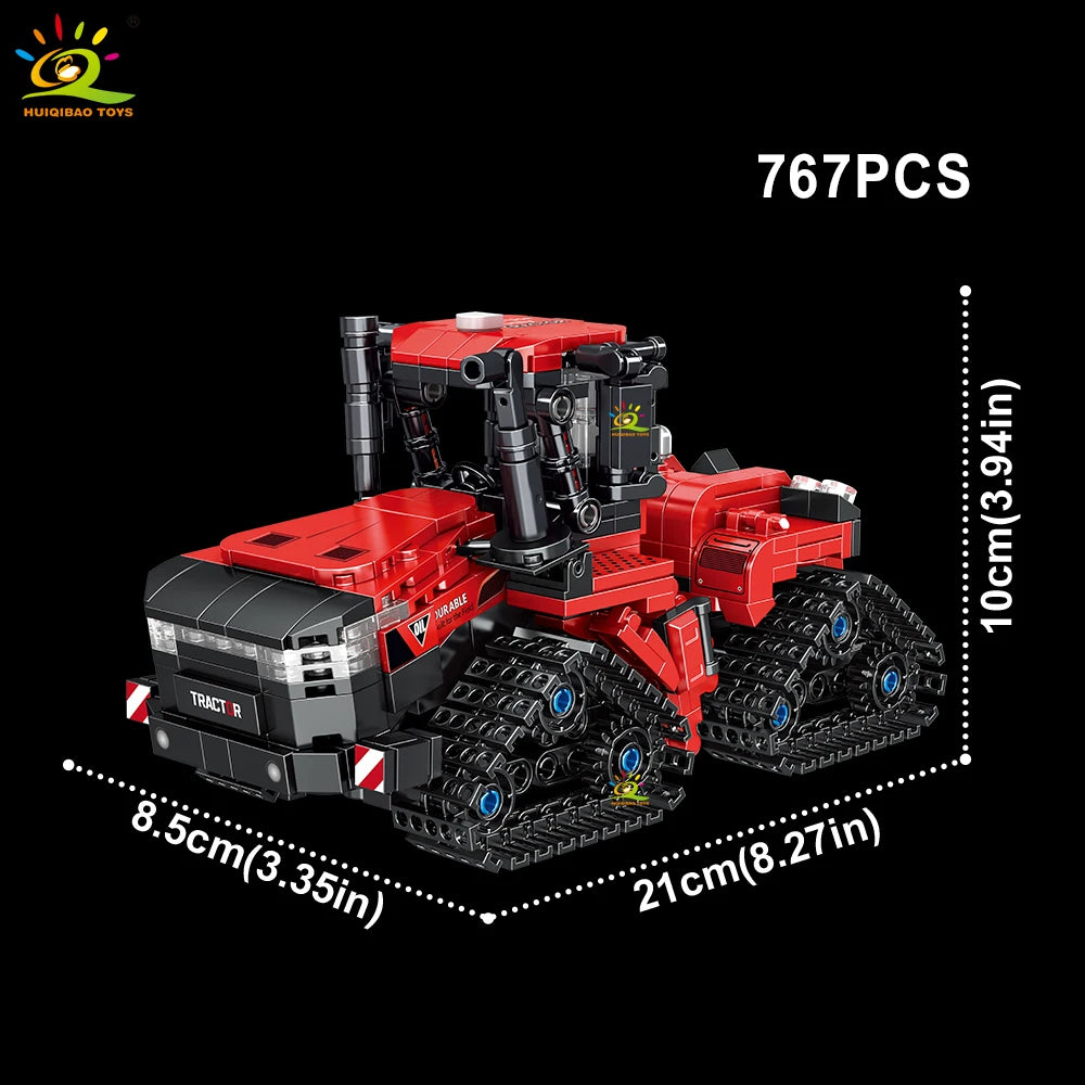 PENDRA Farmer Tractor Cultivator Building Set