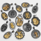 PENDRA Jesus Angel Virgin Steel Necklace