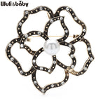 PENDRA Rosetta Vintage Hollow Rose Brooch