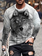 PENDRA Eagle Long Sleeve Print T-Shirt
