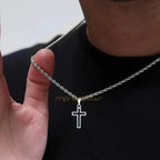 PENDRA Cross Hollow Pendant Necklace