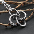 PENDRA Ouroboros 316L Stainless Steel Snake Pendant