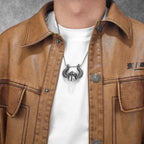Retro Viking Devil Helmet Men Necklaces Stainless Steel Pendant Chain Women Punk Fashion Jewelry Accessories Gifts Wholesale
