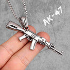 PENDRA Gun Boyfriend Steel Necklace