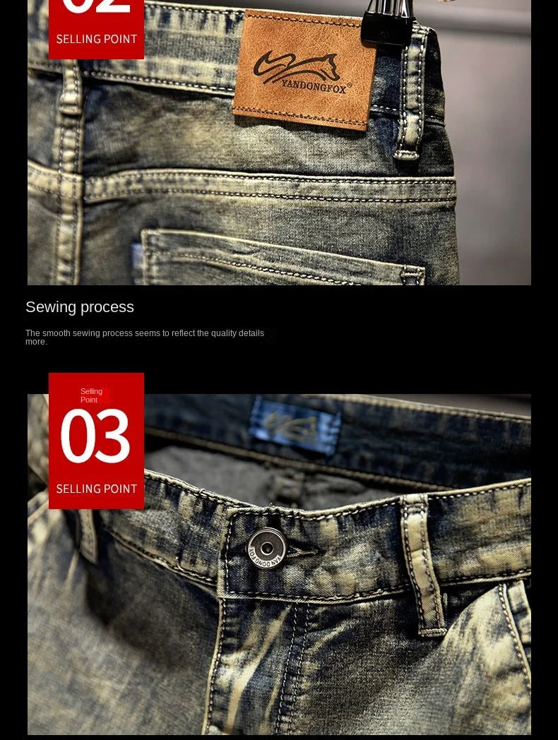 PENDRA Denim Straight Pants
