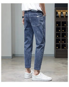 Comfortable Stylish Trendy Luxury Men's Jeans 2023 Summer Blue Cowboy Classic Jeans Casual Stretch Luxury Denim Pants for Men