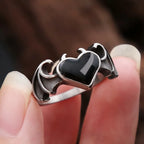 PENDRA AngelDemon Black Heart Wings Pendant