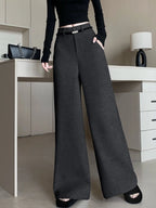 PENDRA Woolen Waisted Loose Pants