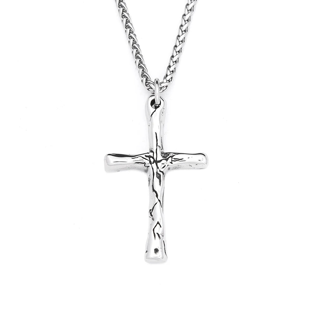 PENDRA Crossforge 316L Stainless Steel Cross Pendant