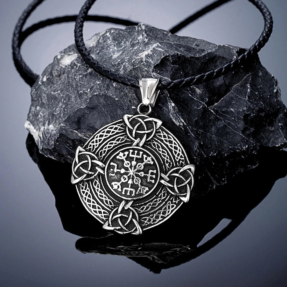 PENDRA Celtic Knot Steel Necklace