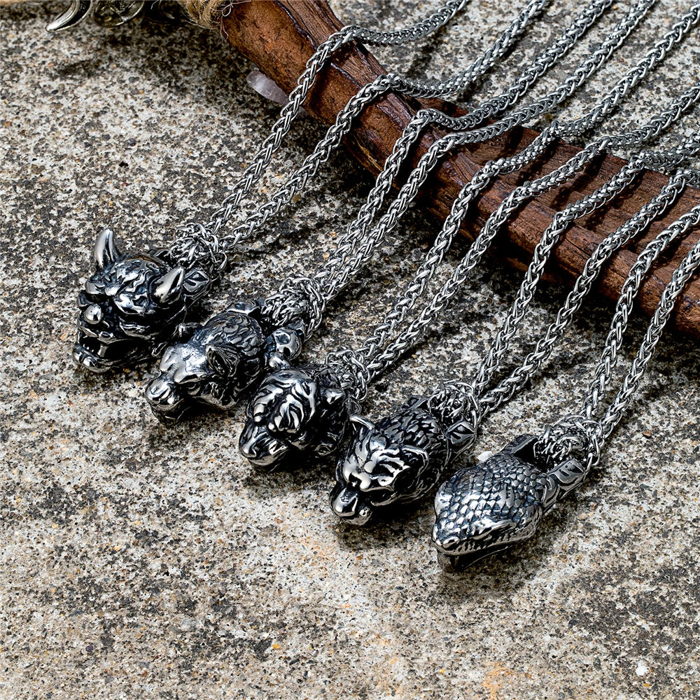 PENDRA Snake Vintage Necklace