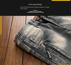 PENDRA Denim Straight Ripped Pants