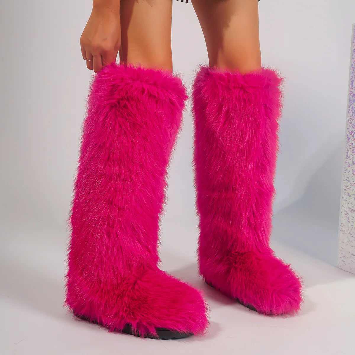 PENDRA Knee Warm Imitation Boots
