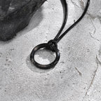 PENDRA Mobius Black Pendant Necklace