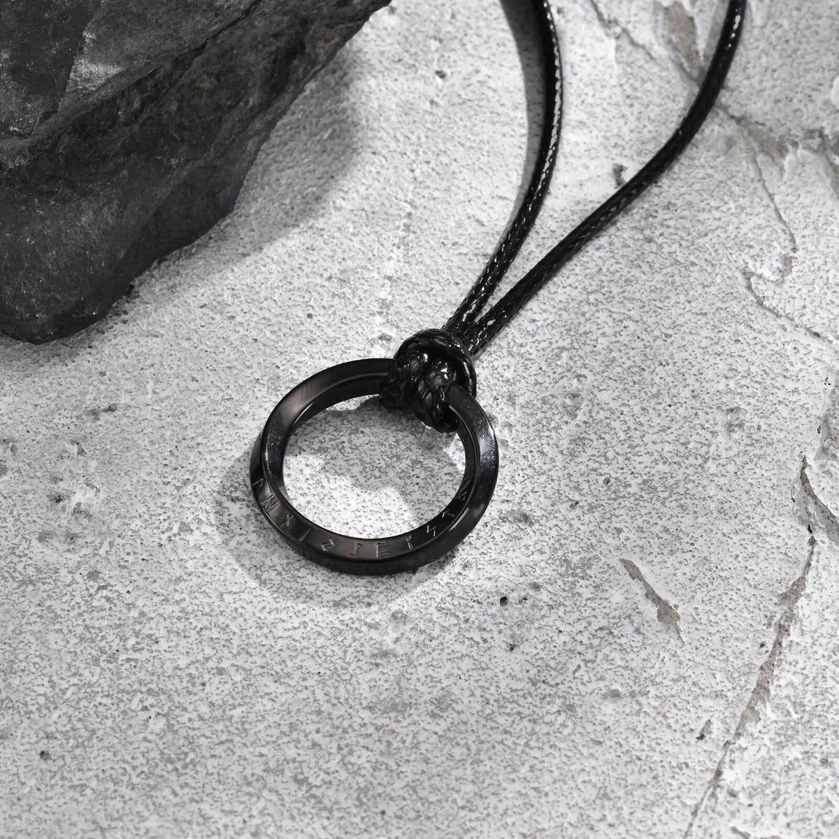 PENDRA Mobius Black Pendant Necklace