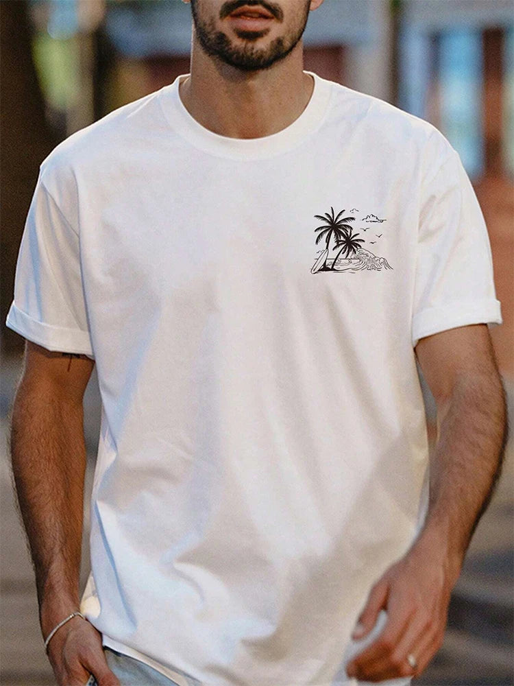 PENDRA Hawaiian Print Are T-Shirt